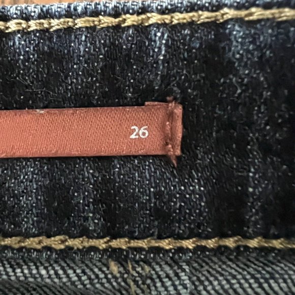 PILCRO by Anthropologie Women's Jeans Size 26 Tapered Leg High Rise Stretch Navy - Picture 7 of 12